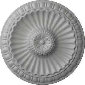 Cm11li Ekena Millwork 849014001074 Linus Ceiling Medallion 11 1/4 Inch Od X 1 1/8 P Factory Primed