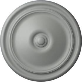 Cm12re Ekena Millwork 849014001166 Reece Ceiling Medallion 12 Inch Od X 1 3/4 P Fits Canopies Up To 2 3/8
