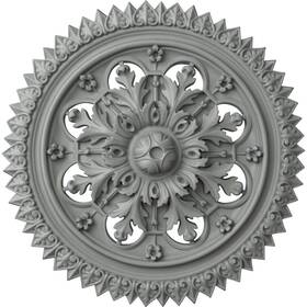 Cm21yo Ekena Millwork 849014001876 York Ceiling Medallion 21 5/8 Inch Od X 2 1/2 P Fits Canopies Up To 3