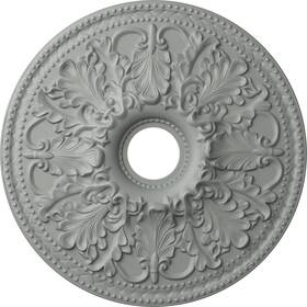 Cm23as Ekena Millwork 849014001951 Ashley Ceiling Medallion 23 7/8 Inch Od X 4 Id 2 1/8 P Factory Primed