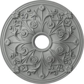Cm23ja Ekena Millwork 849014002019 Jamie Ceiling Medallion 23 5/8 Inch Od X 3 7/8 Id 2 1/8 P Factory Primed