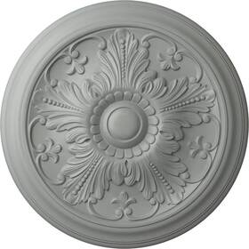 Cm17vi Ekena Millwork 849014044385 Vienna Ceiling Medallion 16 7/8 Inch Od X 5/8 P Fits Canopies Up To 3 1/4