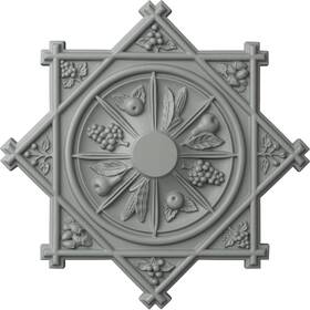 Cm38an Ekena Millwork 849014044484 Antilles Ceiling Medallion 38 1/4 Inch Od X 1 1/2 P Fits Canopies Up To 6