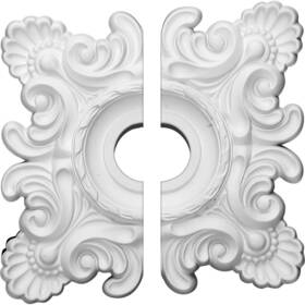 Cm18cr2 Ekena Millwork 889274835736 Crawley Ceiling Medallion 18 Inch W X H 3 1/4 Id 1 1/2 P Factory