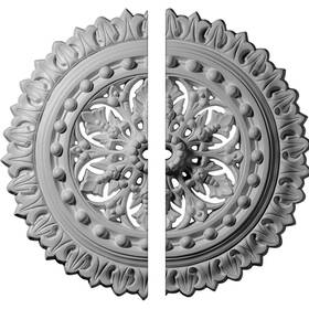 Cm18sk2 Ekena Millwork 889274835958 Sellek Ceiling Medallion 18 1/2 Inch Od X 7/8 Id 1 P Factory Primed