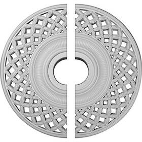 Cm22rb2 Ekena Millwork 889274836412 Robin Ceiling Medallion 22 1/4 Inch Od X 4 3/4 Id 1 P Factory Primed