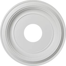 Ekena Millwork 889274911751 13 Inch Od X 3 1/2 Id 1 1/4 P Traditional Thermoformed Pvc Ceiling Medallion Fi