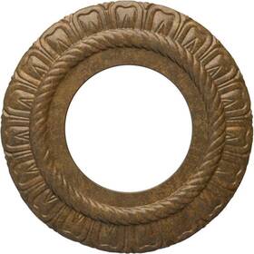 Cm09clrzs Ekena Millwork 1/2 Inch X 9 Polyurethane Claremont Ceiling Medallion Rubbed Bronze
