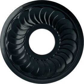 Cm11blnsf Ekena Millwork Jet Blackthorne Ceiling Medallion 11 3/4 Inch Od X 3 5/8 Id 1 P Hand