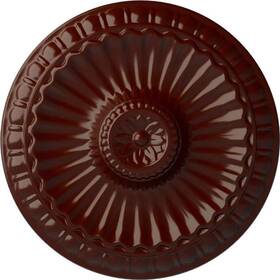 Cm11libmf Ekena Millwork 1-1/8 X 11-1/4 Polyurethane Linus Ceiling Medallion Brushed Mahogany