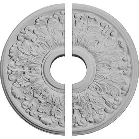 Cm16ap2 Ekena Millwork Apollo Ceiling Medallion 16 1/2 Inch Od X 3 5/8 Id 1 1/8 P Factory Primed