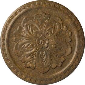 Cm16errzs Ekena Millwork 16-7/8 Inch X 5/8 Emeryville Urethane Ceiling Medallion Hand-painted Rubbed