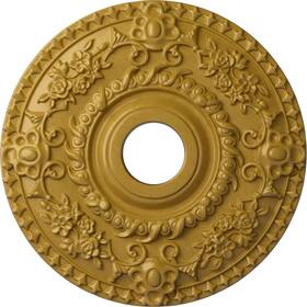 Cm18roigs Ekena Millwork Rose Ceiling Medallion Iridescent Gold