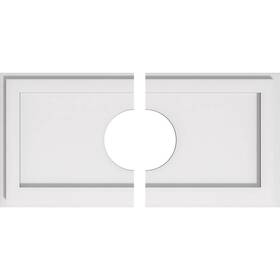 Cmp22x11re2-05000 Ekena Millwork Rectangle Architectural Grade Pvc Contemporary Two Piece U