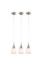 151-90k Electric - 3 Commercial Pendant Nickel Brushed Pack Mini