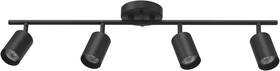 64000012 Electric 30 Inch 4-light Track Lighting Matte Black Ceiling Light Vintag