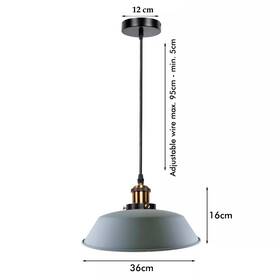 2926du Electricalsone Us 1m Vintage Rubber Cable Pendant Light Metal Shade With Cord