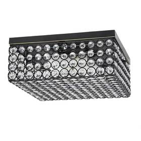 Fm1004-rbz Elegant Designs 12 Inch 2-light Restoration Bronze Square Ceiling Flush Mount