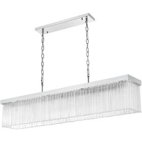 1070g49c Elegant Lighting Chandelier Ceiling 6 Light Fixture Chrome Quality Kitchen Island Dining Room 49 Inch