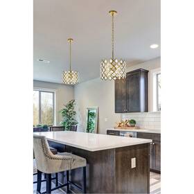 1111d13br Elegant Lighting Lyla 3 Light 13 Inch Brass Pendant Ceiling