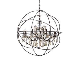 1130g43db-gt Elegant Lighting 1130g43db-gt/rc 1130g43-gt/rc Geneva 18 Light 44 Inch W Crystal - Bronze