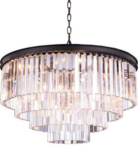 1201d32mb-gt Elegant Lighting 1201d32mb-gt/rc Mocha Brown Pendant Lamp-sydney Collection Elegance