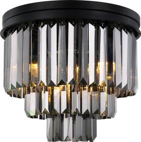 1231f20mb-ss Elegant Lighting 1231f20mb-ss/rc Sydney Flush Mount Crystal Ceiling Light-modern Elegance