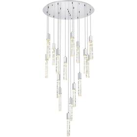 2089g36c Elegant Lighting Aurora Chandelier Chrome