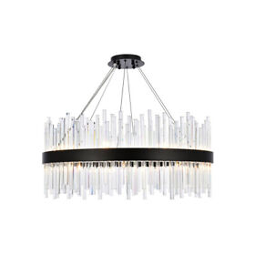 3000d32bk Elegant Lighting Dallas Chandelier Black