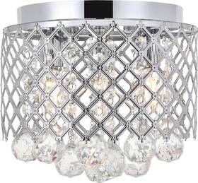Ld5010f10c Elegant Lighting Illuminate With Tully 3-light Chrome Flush Mount
