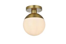 Ld6050sg Elegant Lighting Ld6050 Eclipse 8 Inch W Semi-flush Globe Ceiling - Gold Ld6050sg Elegant Lighting Ld6050 Eclipse 8 Inch W Semi-flush Globe Ceiling - Gold