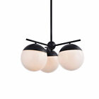 Ld6128bk Elegant Lighting Ld6128 Eclipse 3 Light 21inch.w Chandelier White