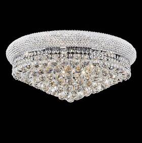 V1800f24c Elegant Lighting V1800f24c/rc Primo 24 Inch Wide 12-light Cut Crystal Ceiling Light