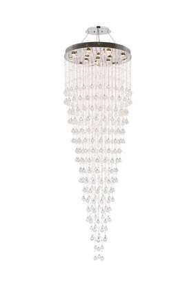V2006g32c-rc Elegant Lighting V2006g32/rc Galaxy 16 Light 32 Inch W Crystal - Chrome