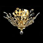 2011f20g Elegant Rc Light Semi Nib Swarovski Flush Crystal Gold Orchid Lighting