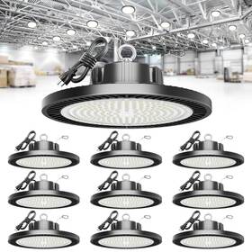 5ftc Elekico 797387386284 Super Bright 21000lm 5000k 150w 10 Pack Ufo Led High Bay Shop Lights With