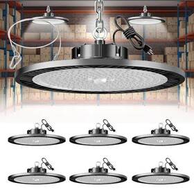 Elekico 797430054313 Super Bright 250w Ufo Led High Bay Light 35000lm With Plug 5ft Cable