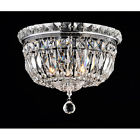 L787-di-366 Elisa Crystal Chandelier Chrome Flushmount