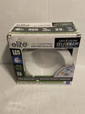 Rel637-950l-dimtr-120-27k30k Elite Lighting 848070094013 Rel637-950l-dimtr-120-27k30k/35k/40k/50k-90-w-wh Led Recessed Retrofit
