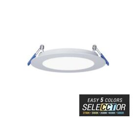 Rl375 Elite Lighting 3inch Round Slim Led 500 Lumens Selectable Cct Downlight