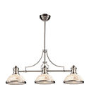 66425-3 Elk Light- Chadwick Satin Collection Billiard Nickel Island Lighting