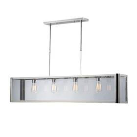31213 Elk Lighting 748119033822 Parameters 4-light Linear Chandelier Chrome Glass 31213/4 31213 Elk Lighting 748119033822 Parameters 4-light Linear Chandelier Chrome Glass 31213/4