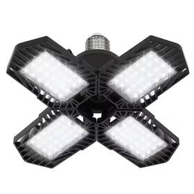 4-leaf Emeritpro 313031719712 11 Inch 6000 Lumen Commercial Led Flush Mount Garage Light 6000k Black Des