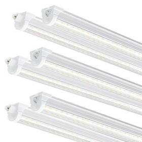 Ensenior 769044659345 6 Pack 8 Ft Led Shop Lights 6000k Clear White 10000lm Super Bright 72w Equ