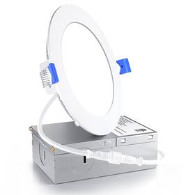 3cct Ensenior 791348673345 1 Pack 4 Inch Led Recessed Light Dimmable 3000k-5000k 750lm High Brig