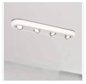 Evg41065rt-35 Envirolite 046335123038 32 In Linear Brushed Nickel Led 4 Gimbals New