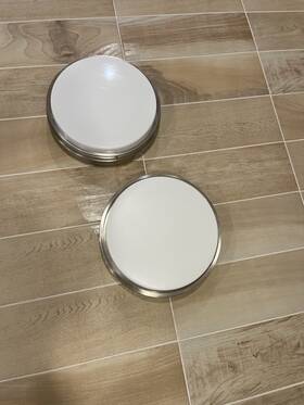 Ev3160c3a35 Envirolite 2 Noble 14 Inch Contemporary Brushed Nickel Led Flush Mount Ceiling Light