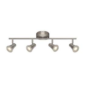 Evt41052d3-35 Envirolite Armstrong 2 Ft. Brushed Nickel Integrated Led Hardwired Track Lighting Kit With