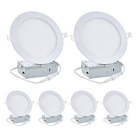 Eos-yxxmbd6-w6p Eosmile 6 Pack Inch Led Recessed Light Dimmable 5cct 2700k-5000k Daylight