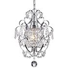 Epc501ch Amorette Chrome Finish Mini Chandelier Wrought Iron Ceiling 856919006349